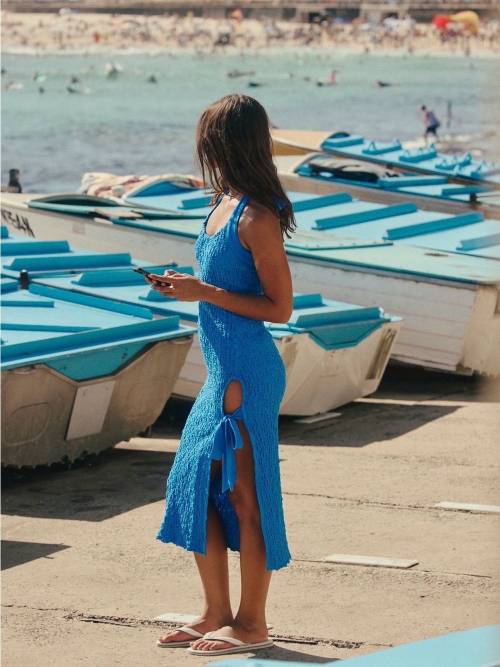 Free People Sea Foam Midi Dress